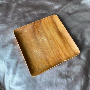 monkey pod wooden plate